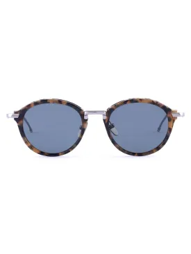 011A-205 Brown Tortoise Round sunglasses