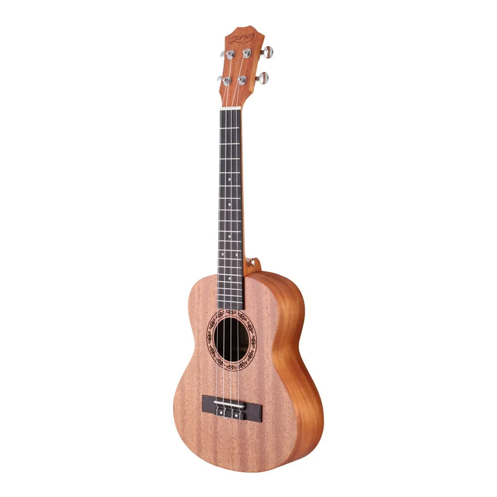 23" Mahogany Concert Ukulele Set w/ Bag & Accessories - Alpha