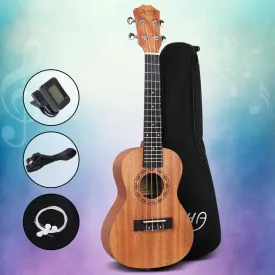 23" Mahogany Concert Ukulele Set w/ Bag & Accessories - Alpha