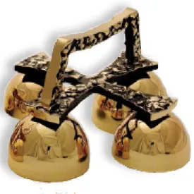 4 Cup Polished Bronze Altar Bells