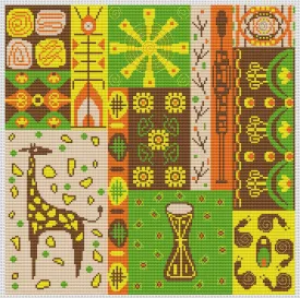 Africa 3 - PDF Cross Stitch Pattern
