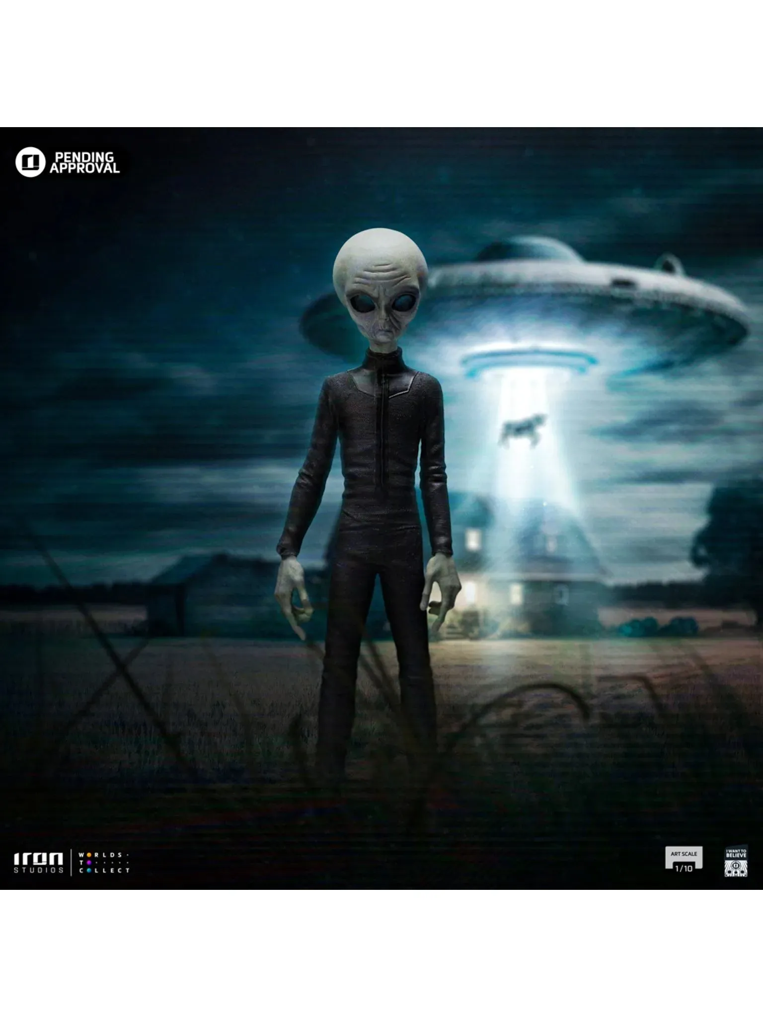 Alien Grey I want to Believe Art Scale 1/10