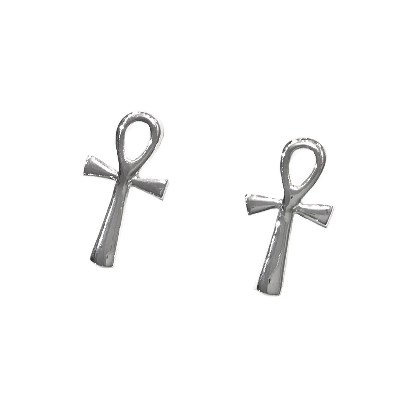 Ankh Cross Studs