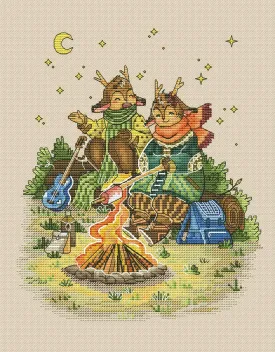 Autumn Deer - PDF Cross Stitch Pattern