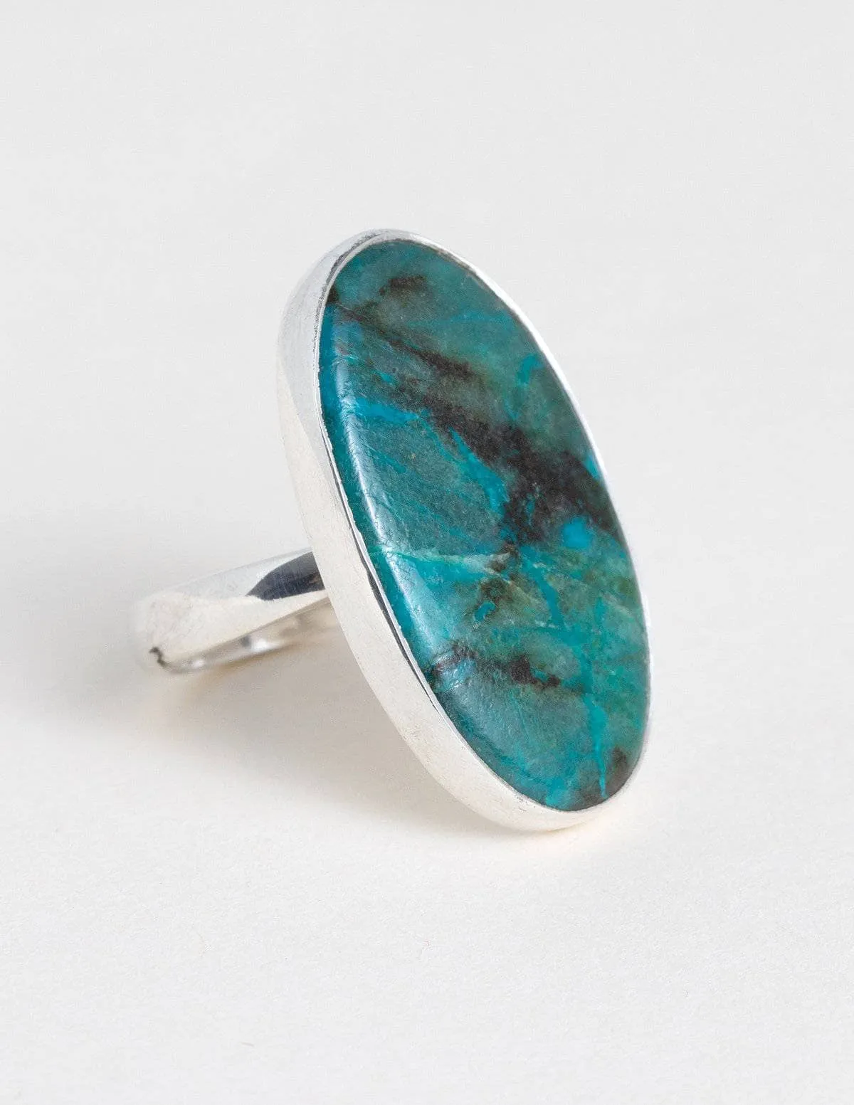 Azurite Malachite Gemstone Ring - Adjustable