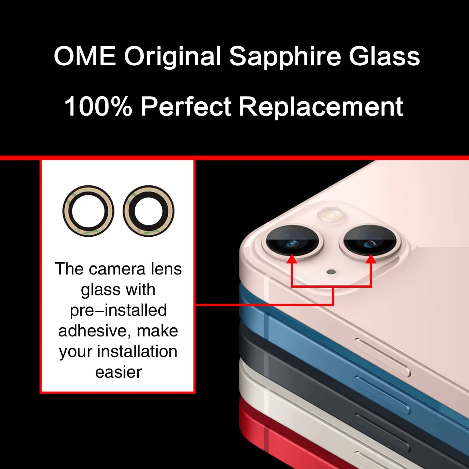 Back Camera Lens Replacement Tool Kit  For iPhone 12 13 14 Pro Max
