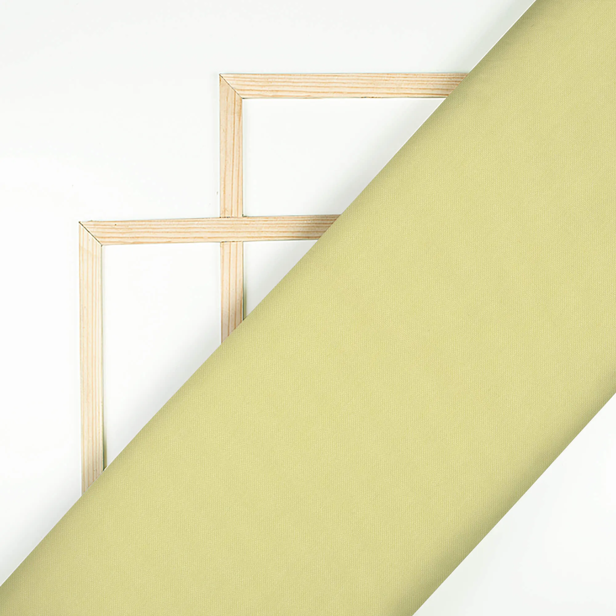 Banana Yellow Plain Poly Poplin Premium Shirting Fabric (Width 58 Inches)