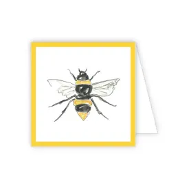 Bee with Gold Border Enclosure Card