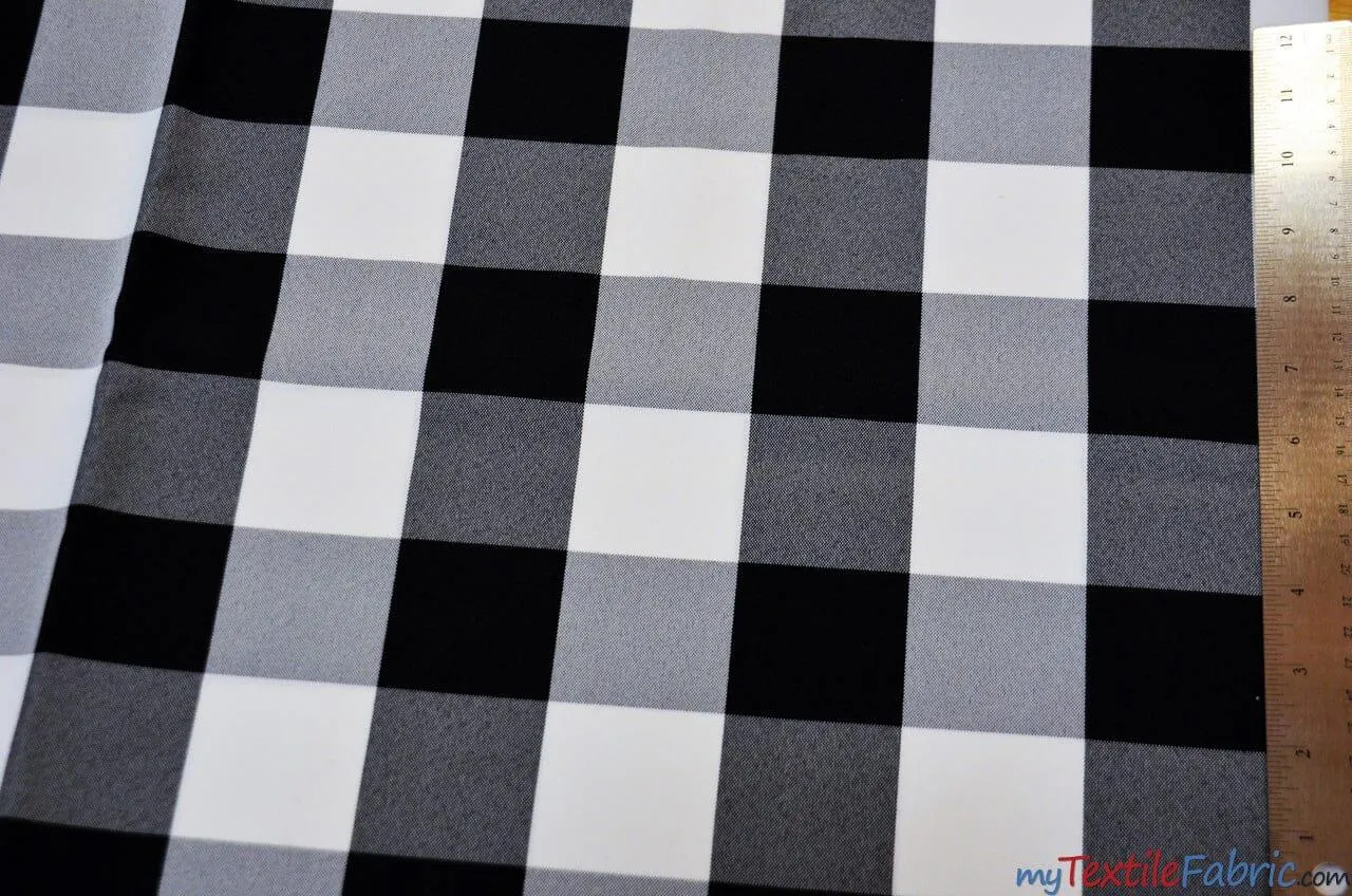 Buffalo Plaid Gingham Checkers | 2" Plaid Checkers | 60" Wide | Buffalo Checkers Fabric |