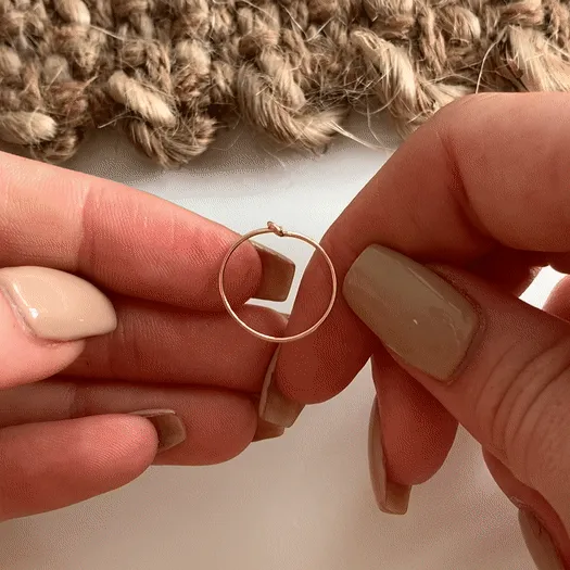 Cross Hoop Earrings  - Sterling Silver