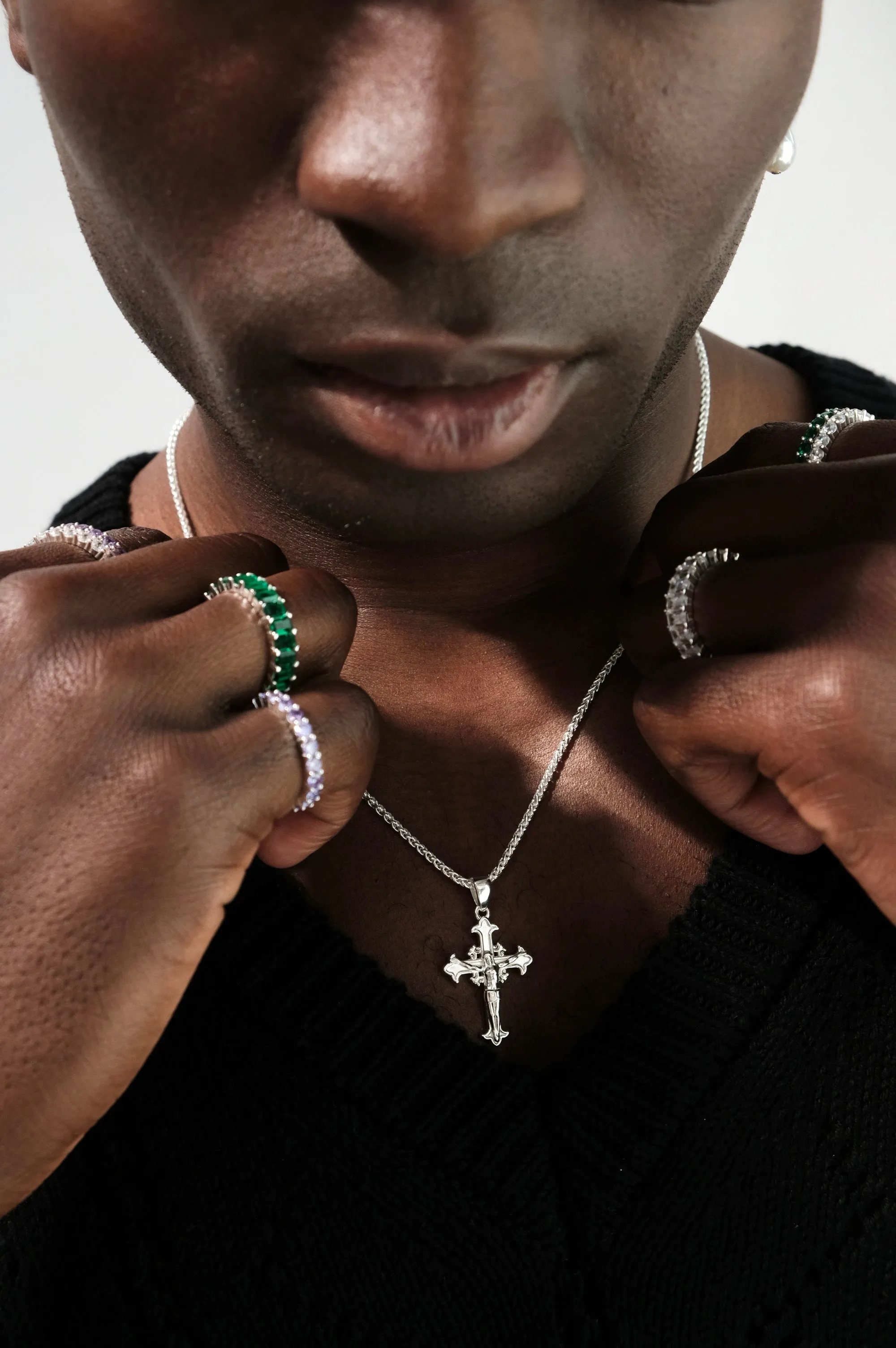 Cross Necklace - Silver