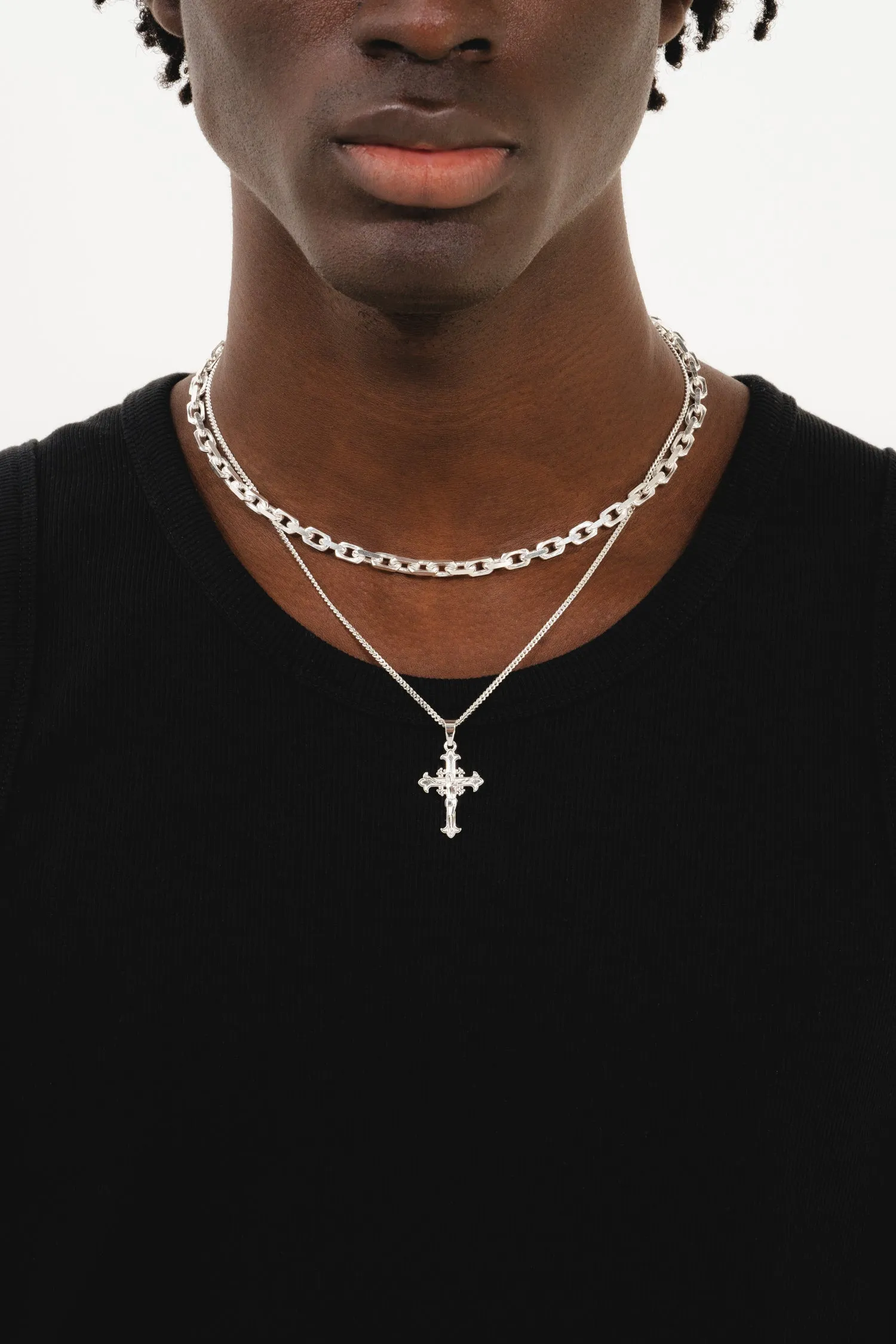 Cross Necklace - Silver