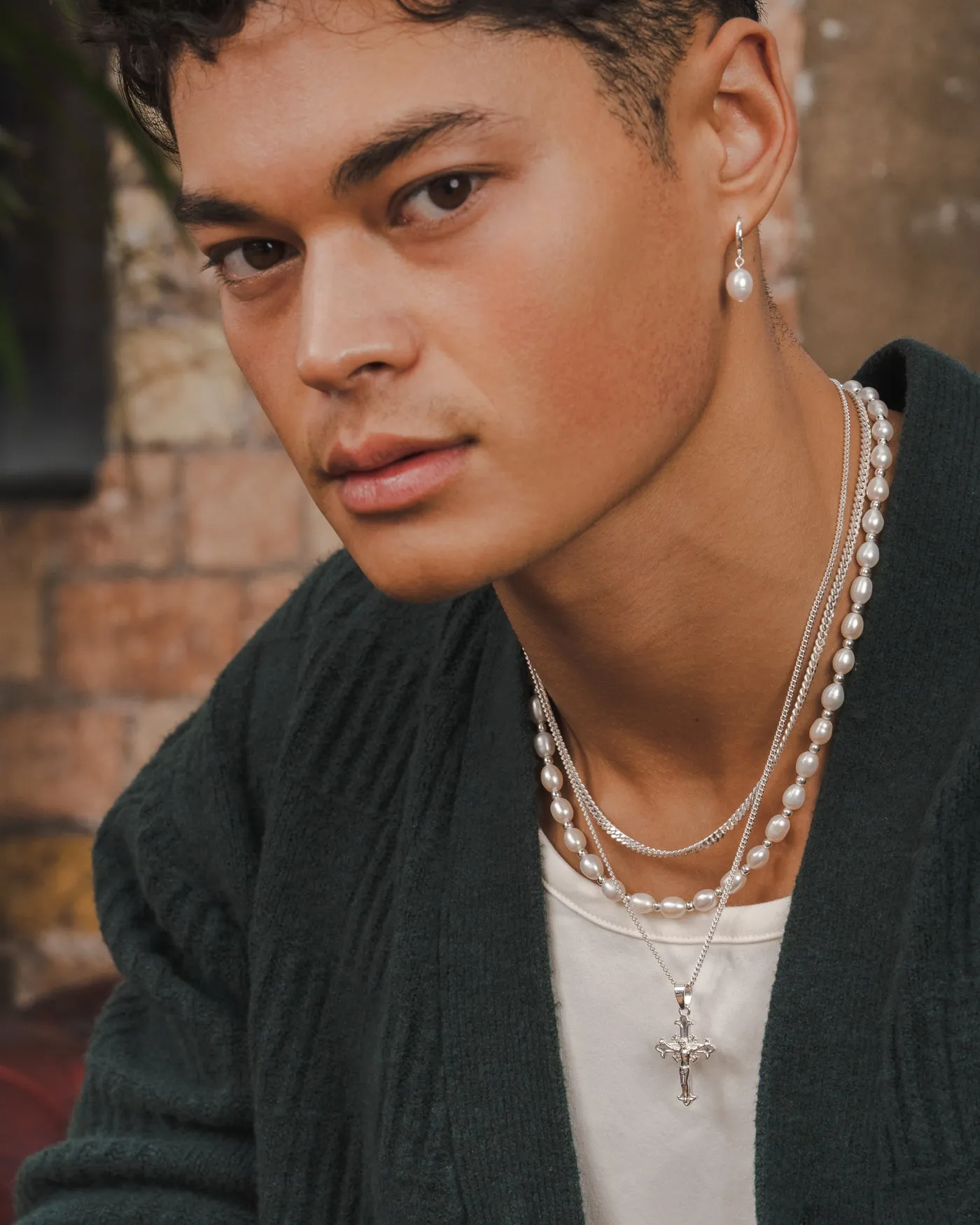 Cross Necklace - Silver