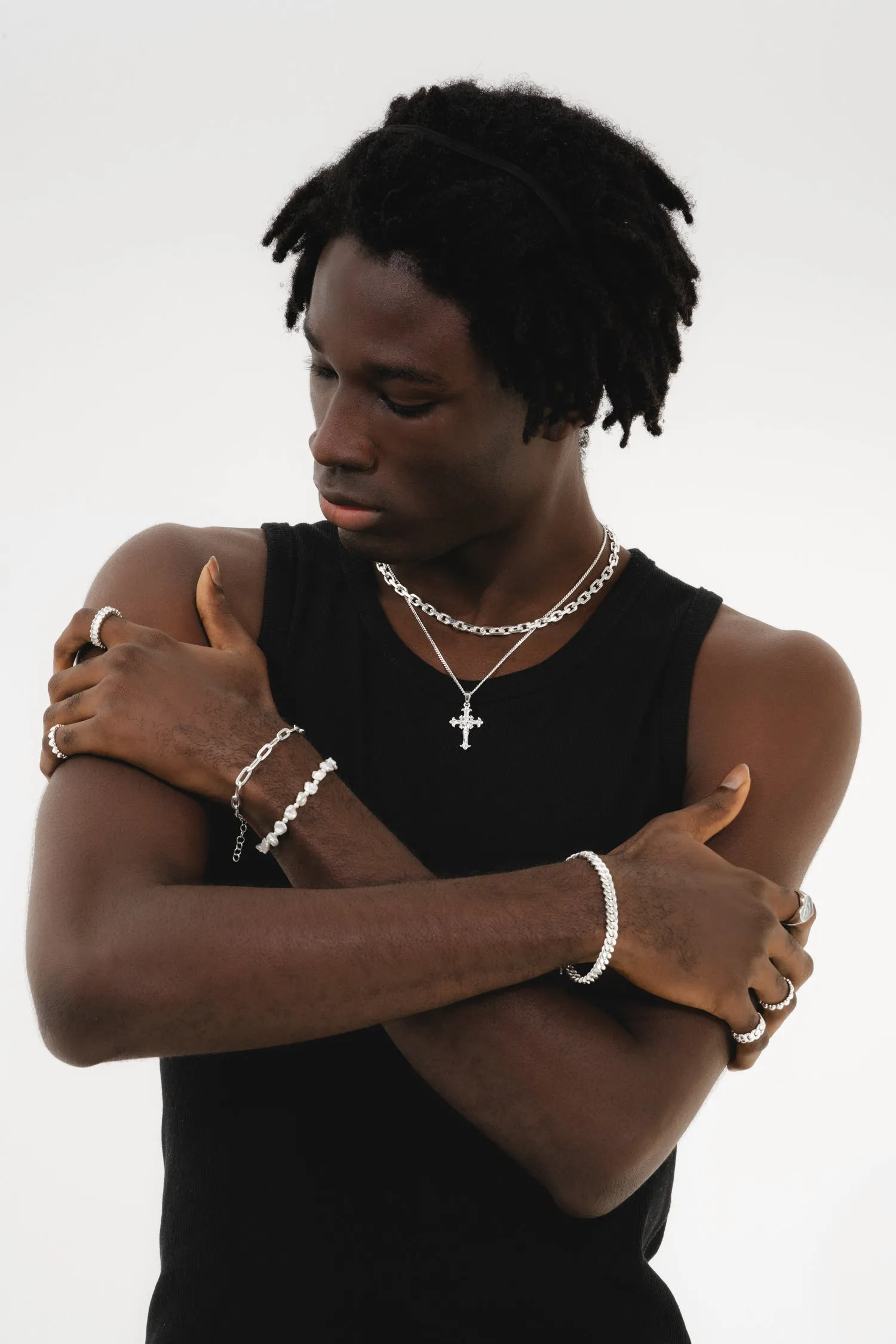 Cross Necklace - Silver