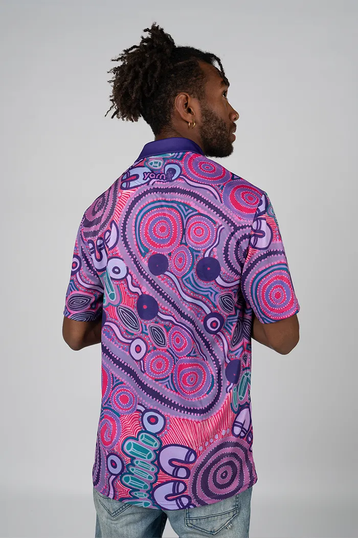Danjoo (Purple) UPF50  Unisex Polo Shirt