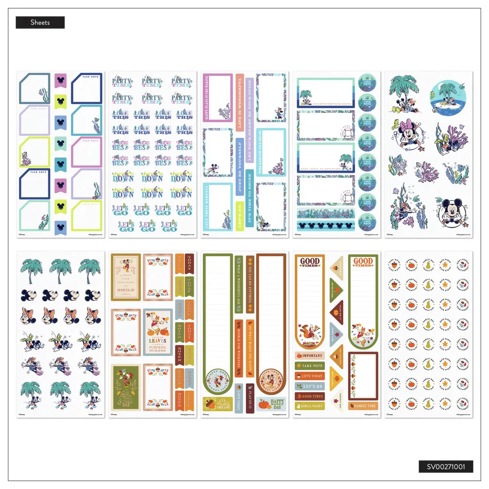 Disney Mickey Mouse & Friends Seasonal - Mega Value Pack Stickers - 100 Sheets