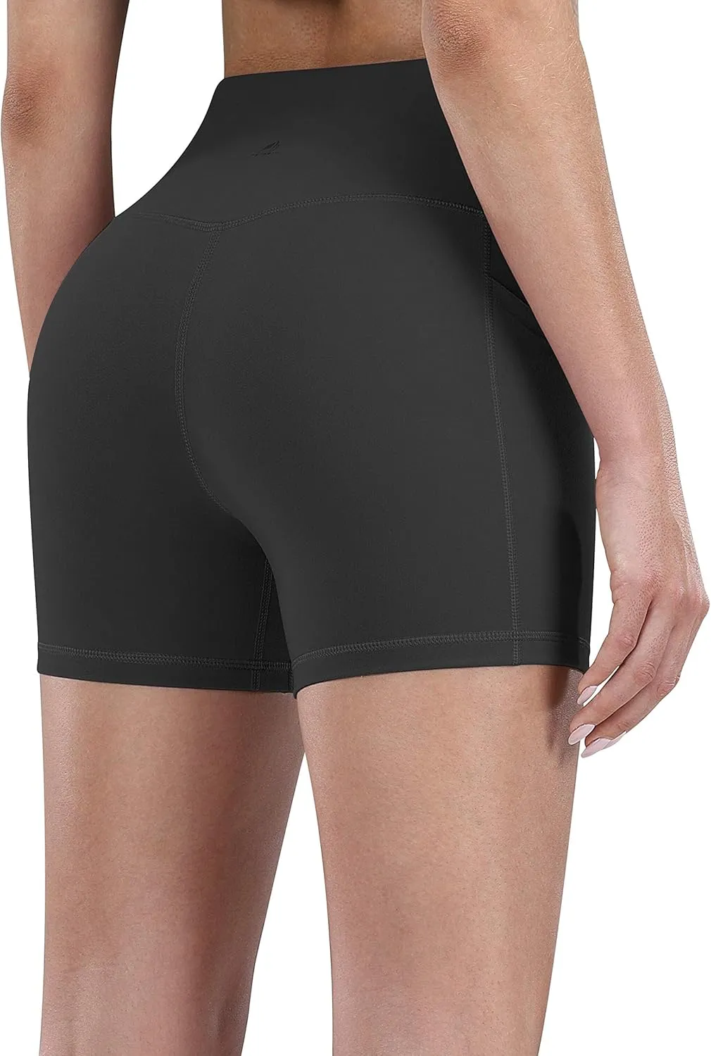Fengbay 2 Pack 8" /5" Biker Shorts for Women with Pockets, High Waist Workout Shorts for Women Compression Yoga Shorts