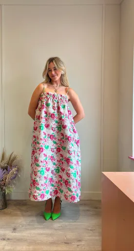 Ganni Jacquard Strap Dress