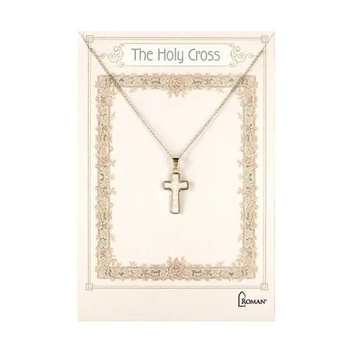 Gold Shell Cross Necklace