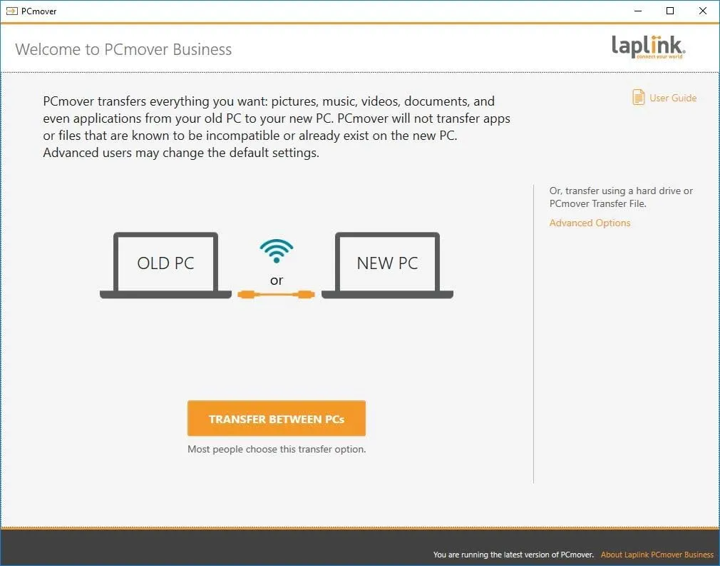 Laplink PCmover Migration Software - Initial Pay-Per-Use License Fee - Monthly invoicing for additional uses - $34.95/license - With Super Speed USB 3.0 cable - Business Technician, 5 Licenses