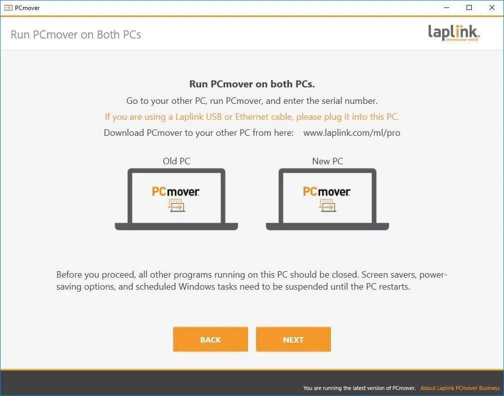 Laplink PCmover Migration Software - Initial Pay-Per-Use License Fee - Monthly invoicing for additional uses - $34.95/license - With Super Speed USB 3.0 cable - Business Technician, 5 Licenses