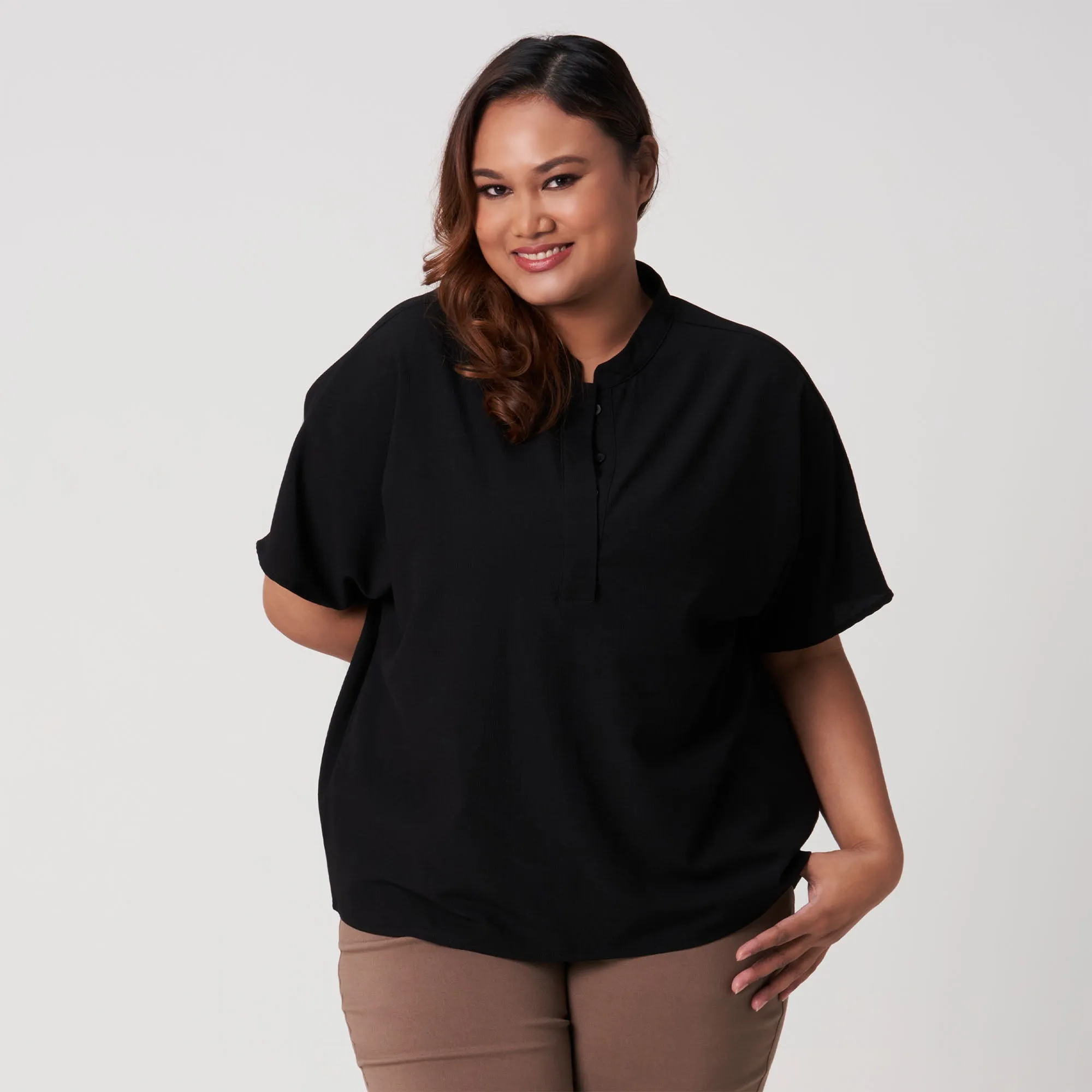Nehru Collared Top