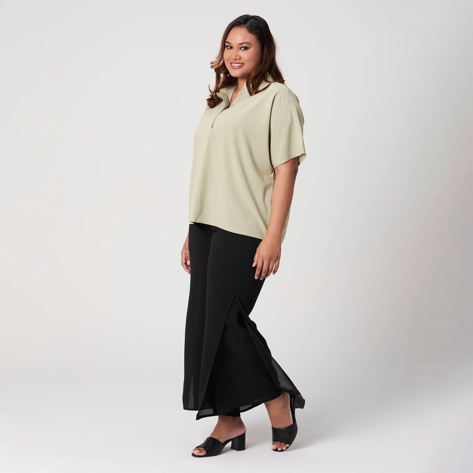 Nehru Collared Top