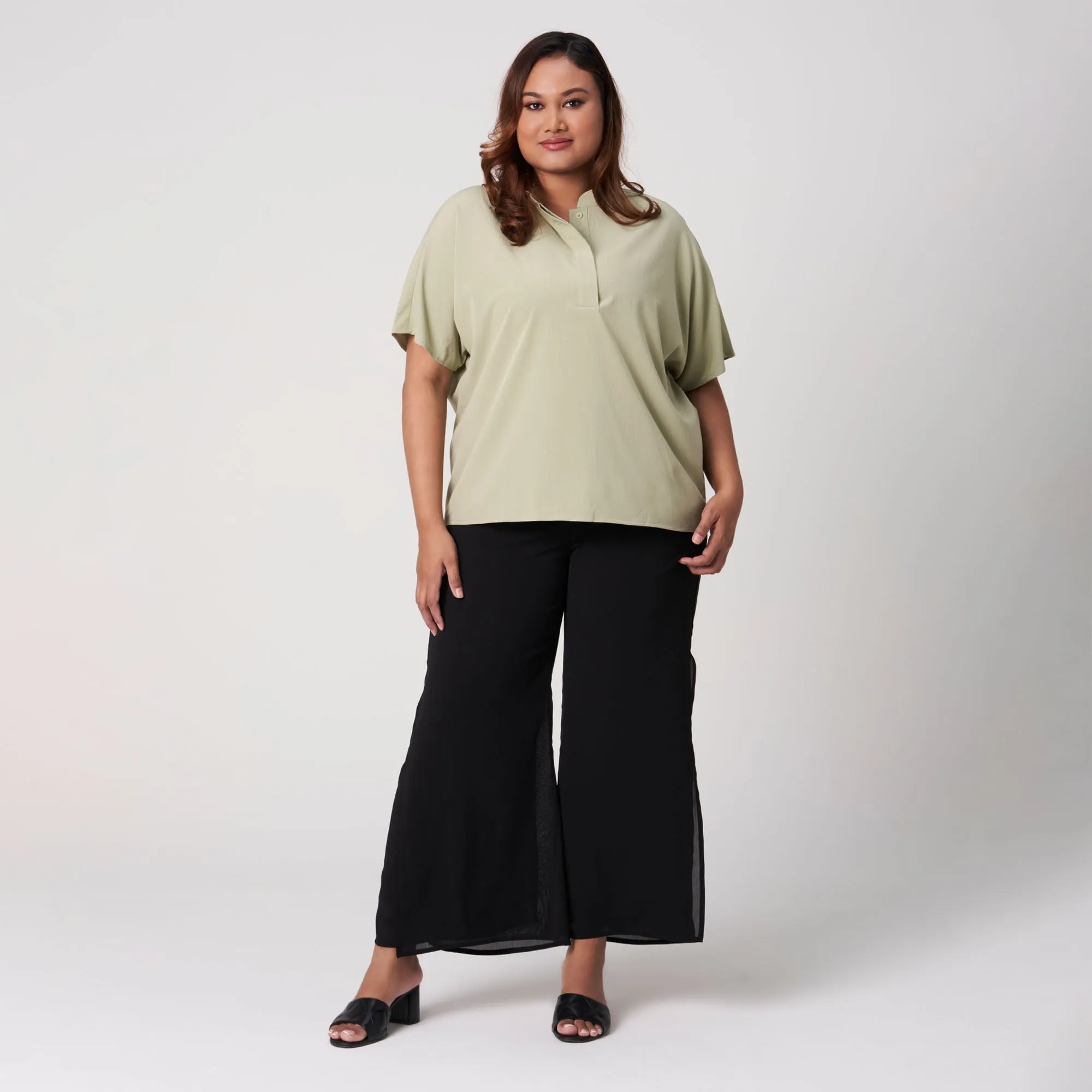 Nehru Collared Top