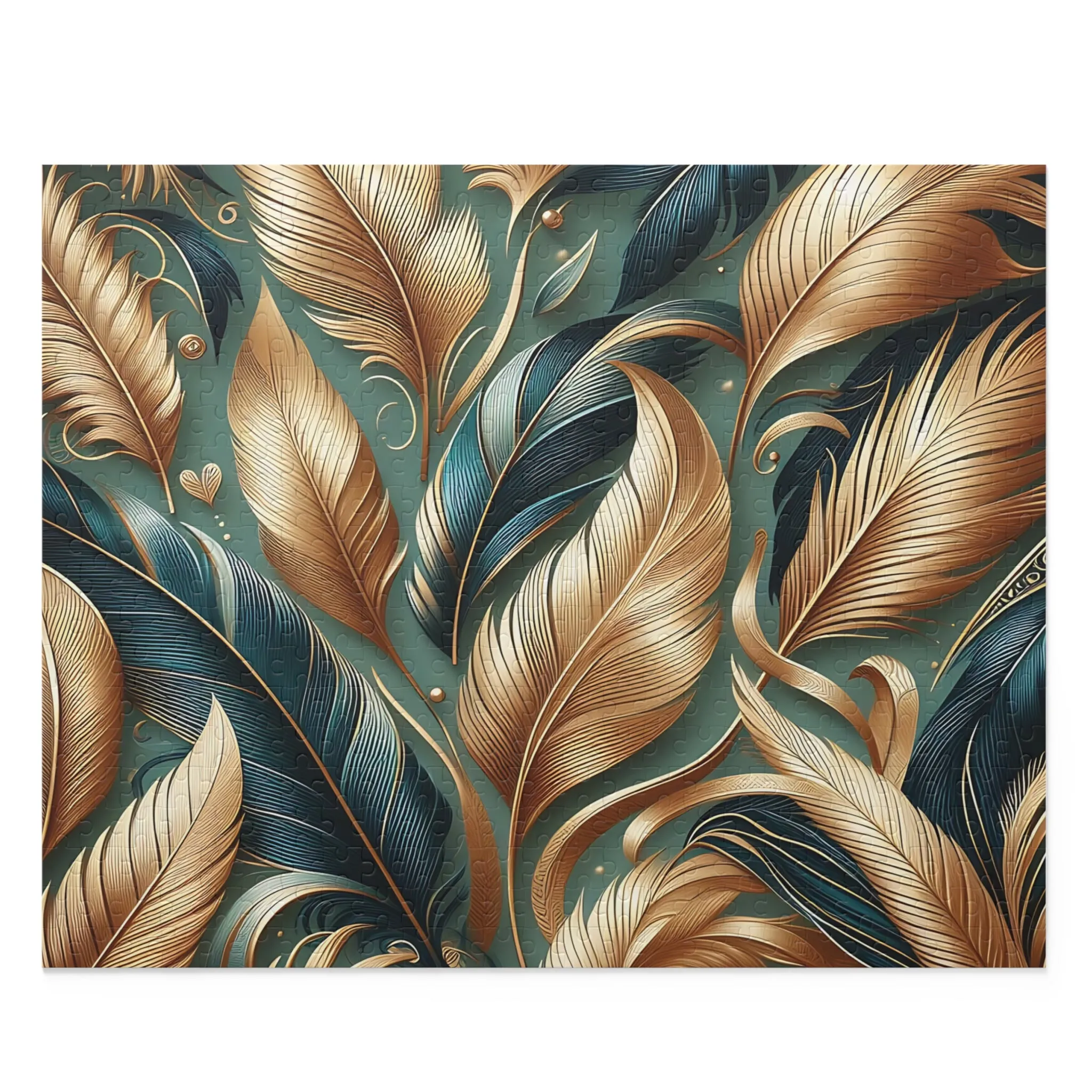 Personalised/Non-Personalised Puzzle, Leaves (120, 252, 500-Piece)