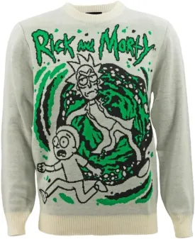 Ripple Junction Official Rick and Morty Christmas Sweaters for Men or Women - Ugly Novelty Sweater Gift
