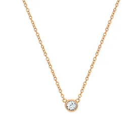 Rose Gold Basic Cubic Necklace