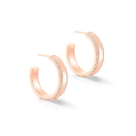 Rose Gold Simone Hoops