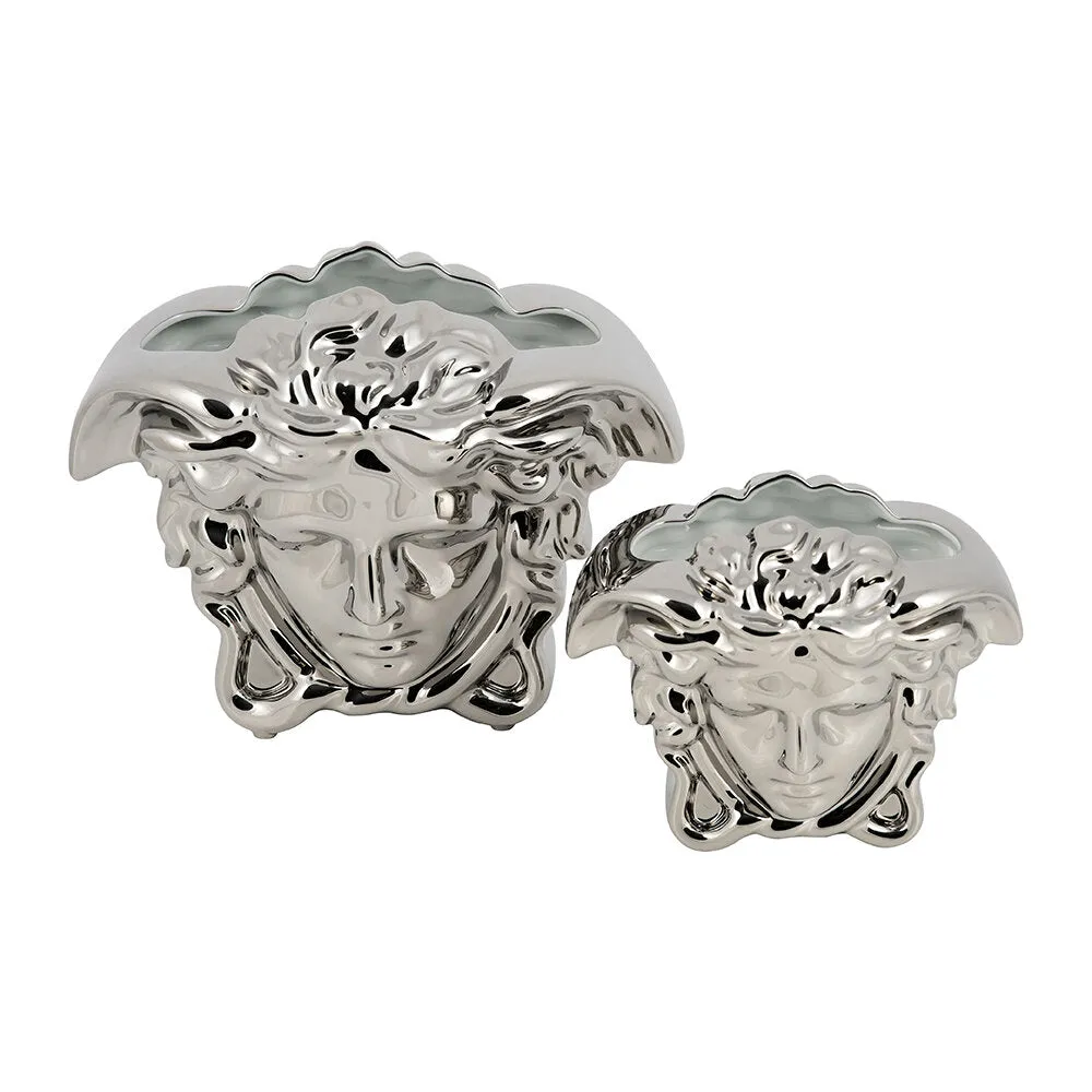 Rosenthal Versace Medusa Grande Vase Silver