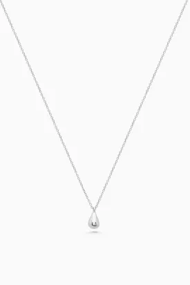 Tear Drop Necklace | Silver