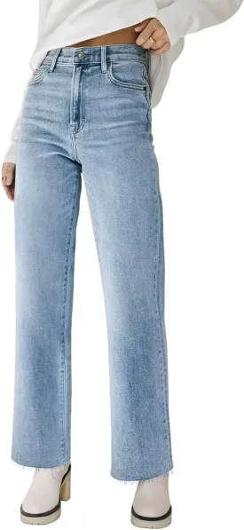 Women's High Waisted Straight Wide Leg Jeans Casual Loose Baggy Y2k Boyfriend Stretchy Denim Pants