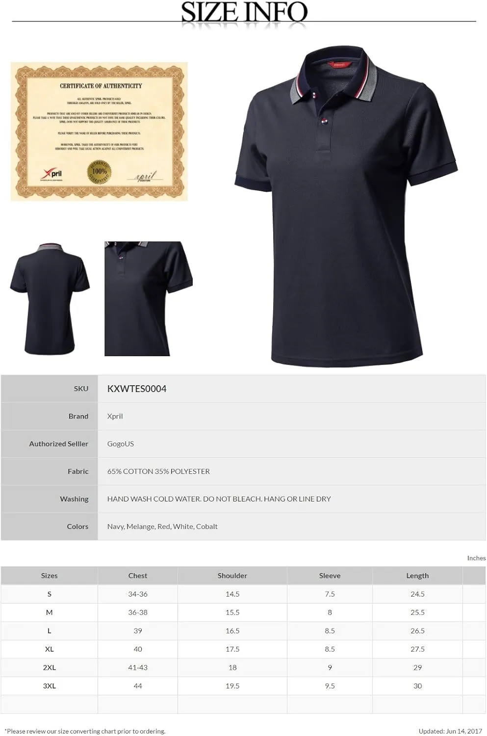 Women's Solid Cool Dri-Fit Active Leisure Short Sleeve Polo T-Shirt Tee